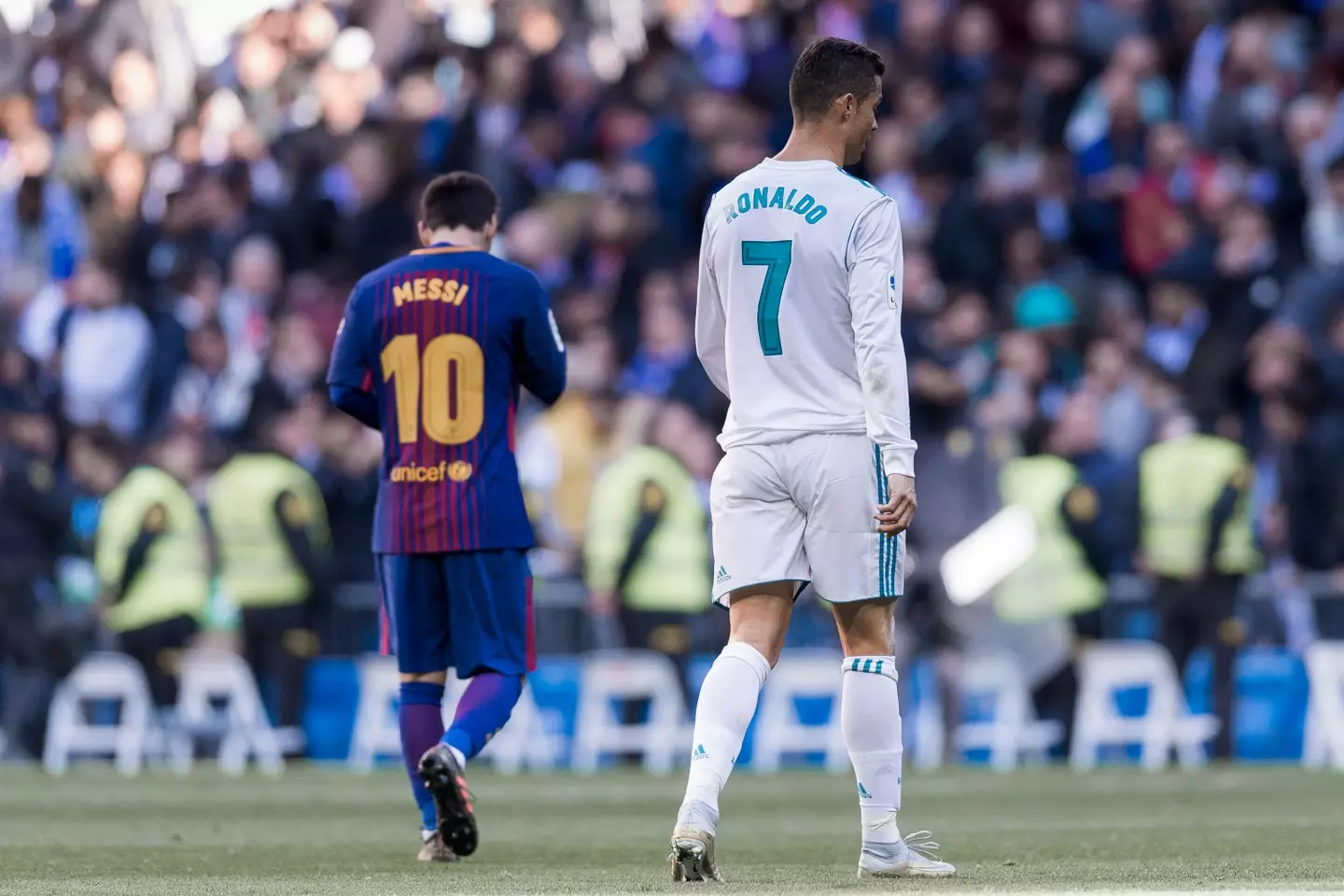 Lionel Messi and Cristiano Ronaldo. (