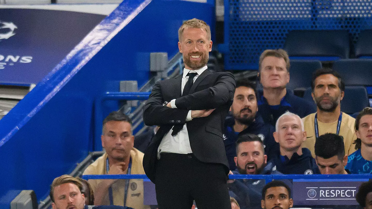 Graham Potter in his first game as Chelsea boss. (Alamy)