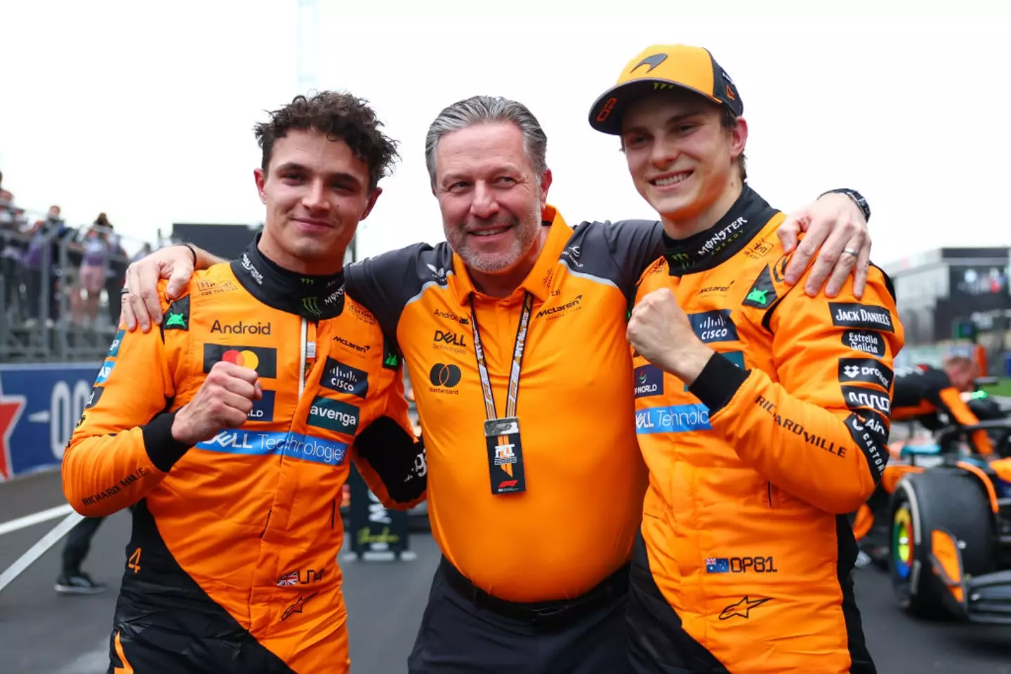 Many fans believe that McLaren favoured Norris over Piastri in 2025. (Image: Bryn Lennon - Formula 1/Formula 1 via Getty Images)