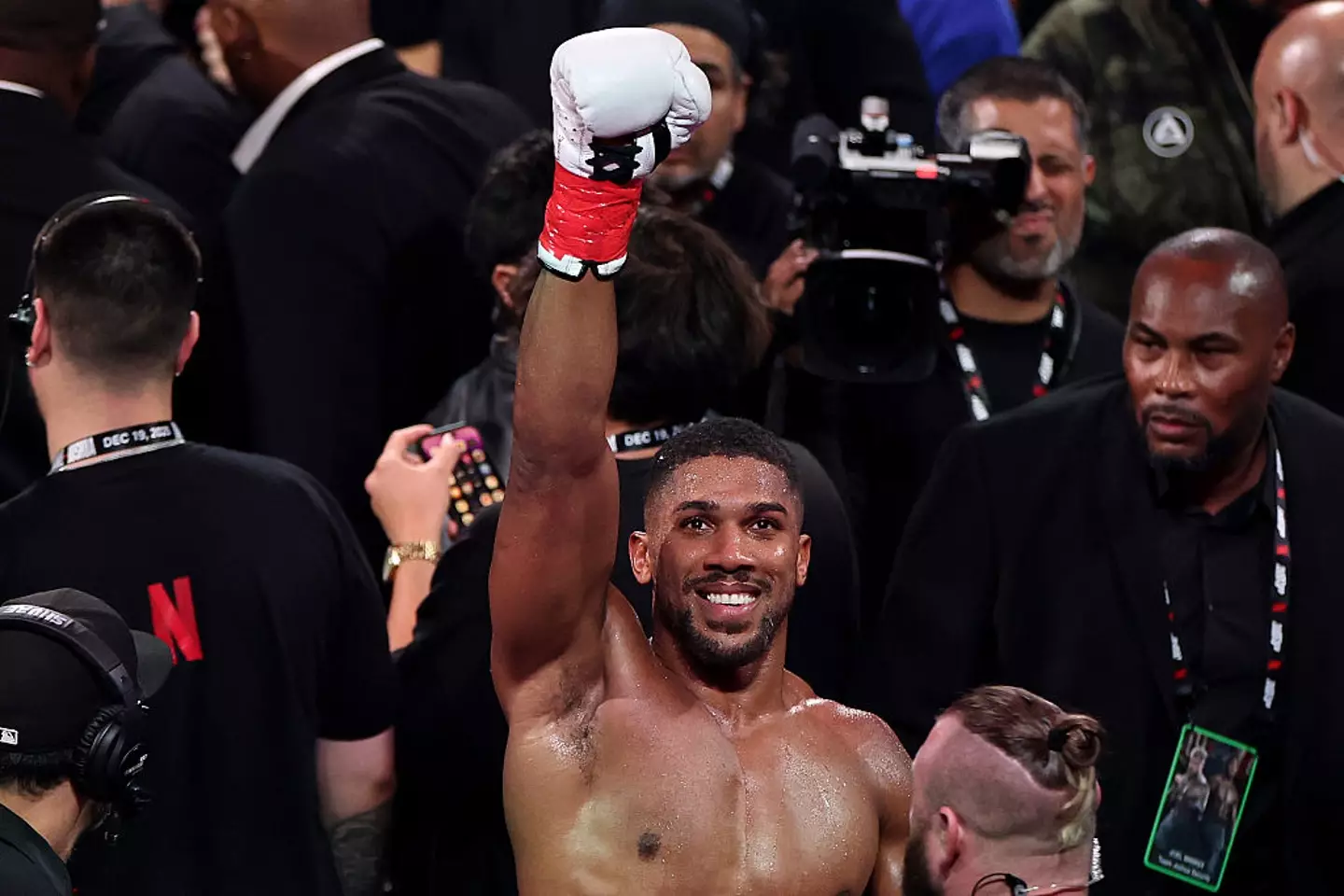 Joshua took home a massive pay day after his win over Jake Paul. (Image: Carmen Mandato/Getty Images for Netflix)