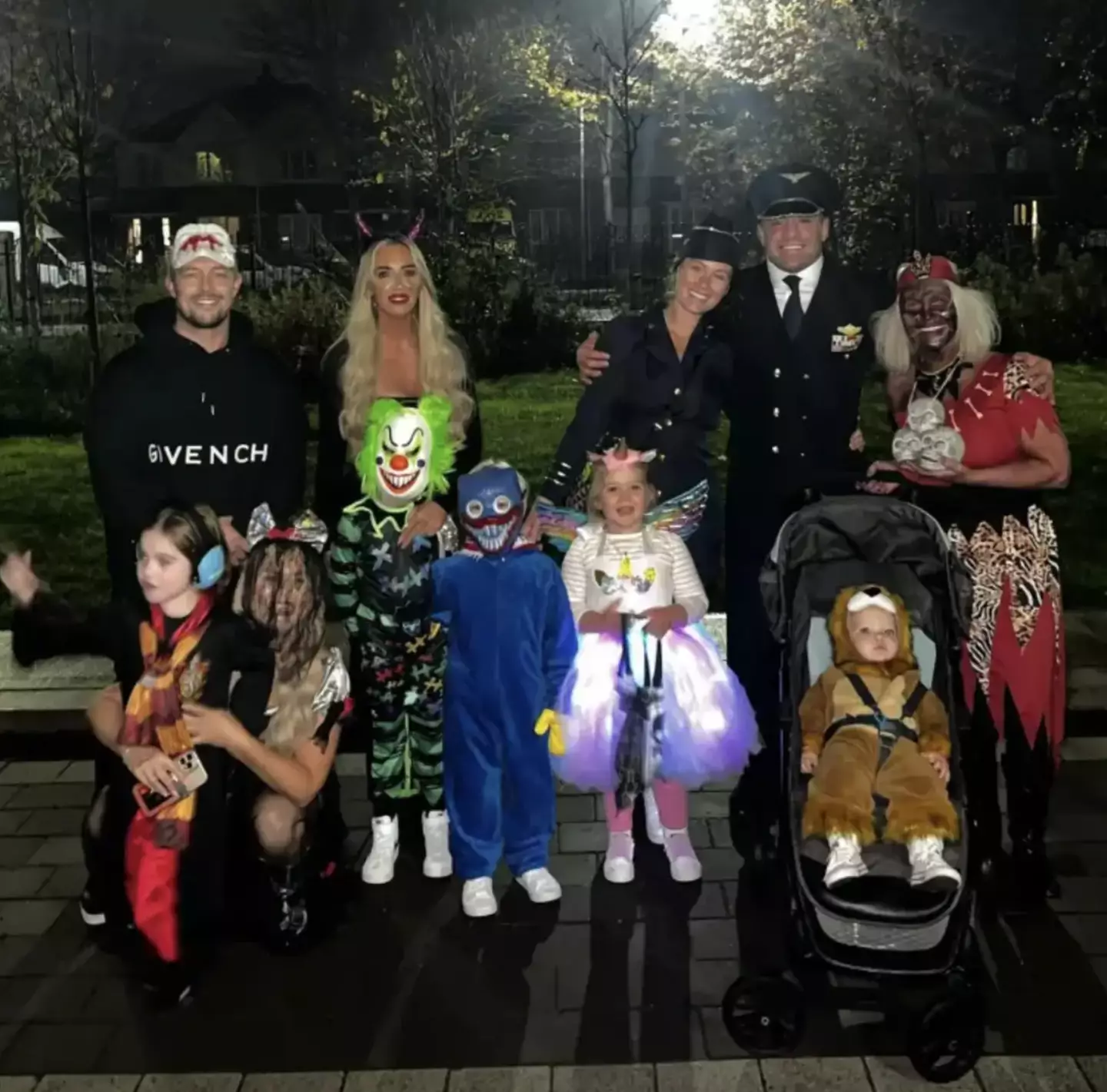 McGregor and family in costume. (Image