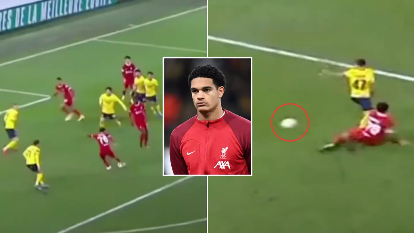 Compilation of Jarell Quansah's performance for Liverpool in the Europa League is going viral