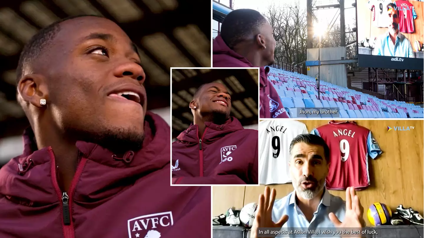New Aston Villa signing Jhon Duran was in tears after receiving welcome from hero Juan Pablo Angel