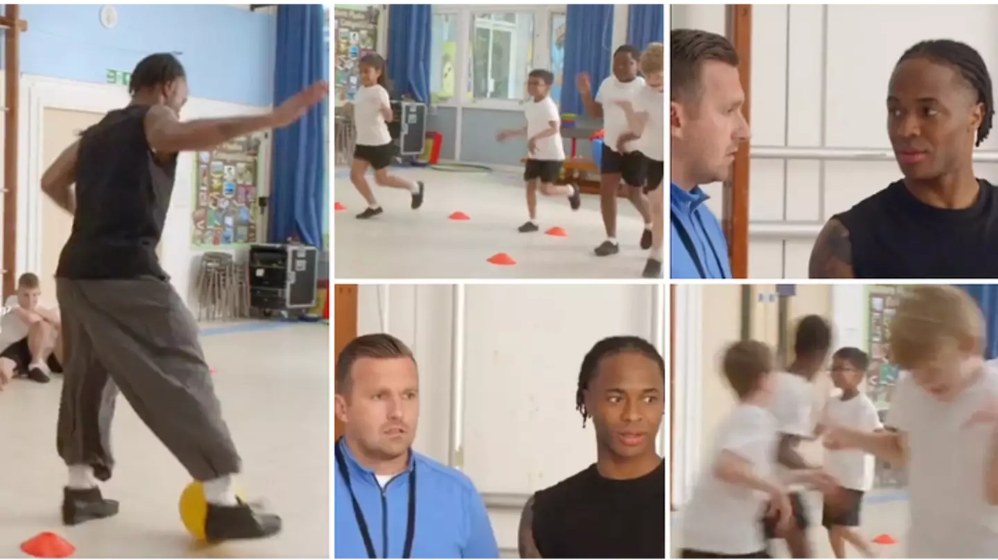 Chelsea star Raheem Sterling left baffled after seeing schoolkids mock his running style
