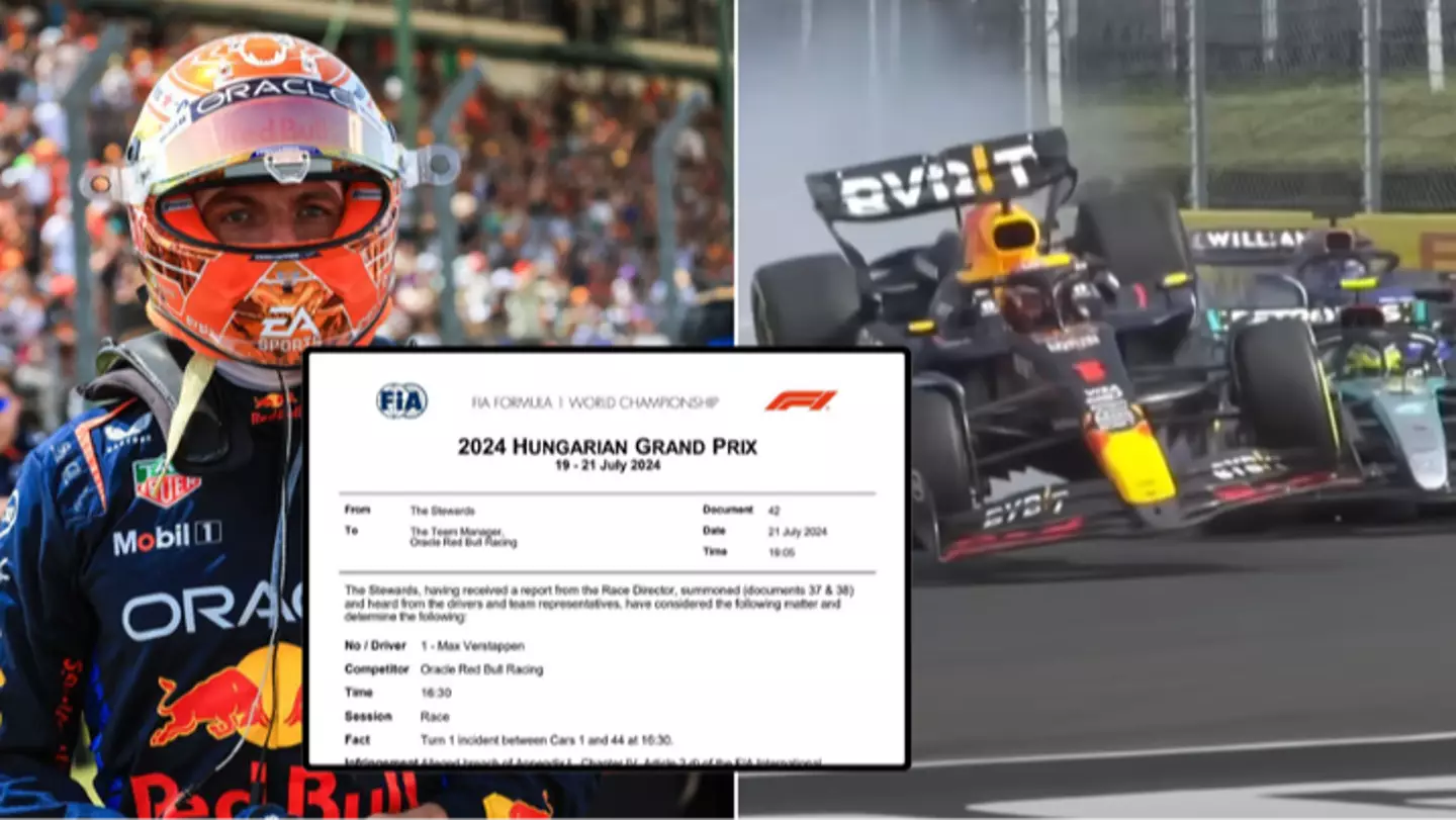Stewards make final decision on Max Verstappen and Lewis Hamilton collision as full reasoning announced