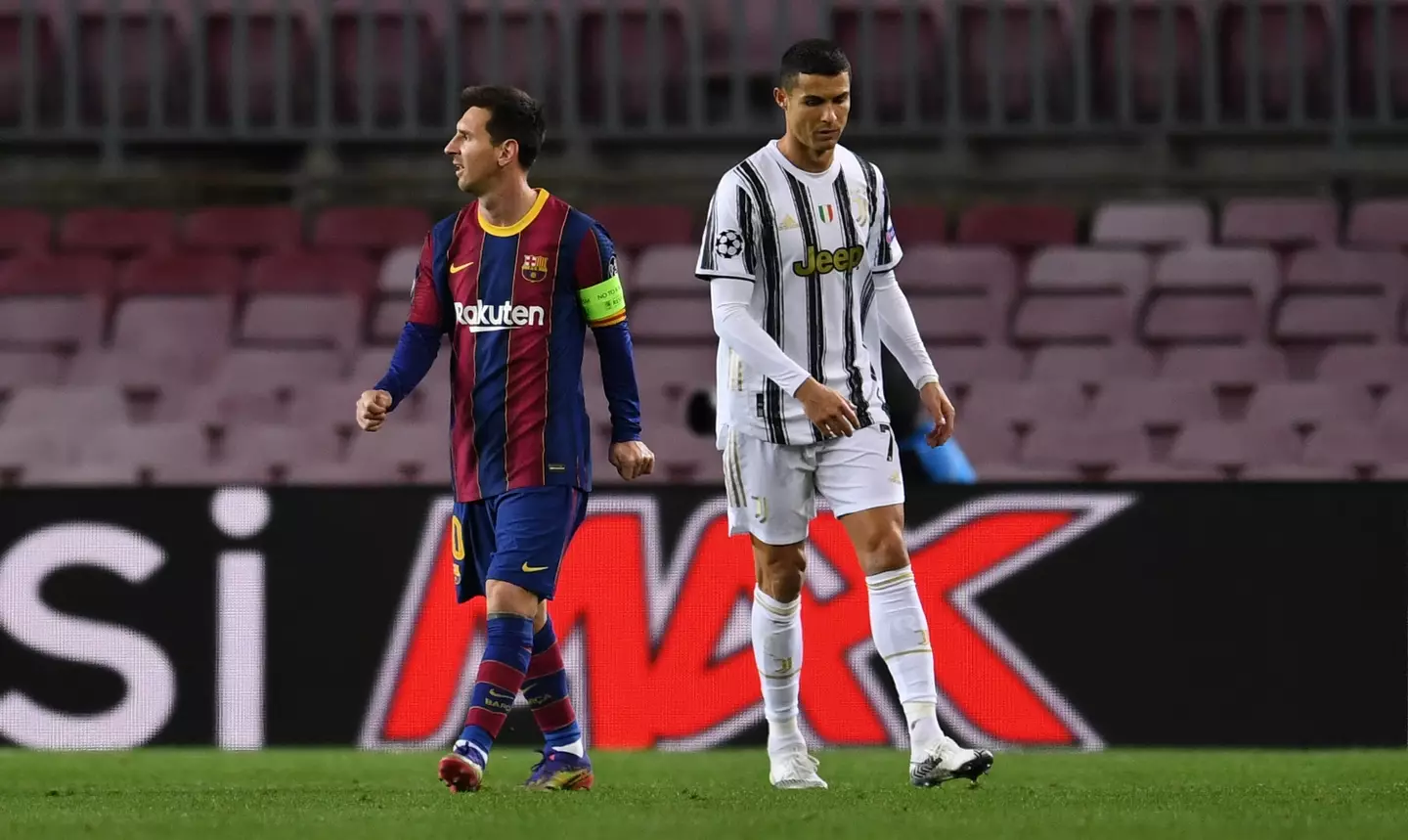 Cristiano Ronaldo and Lionel Messi. (Image: Getty)