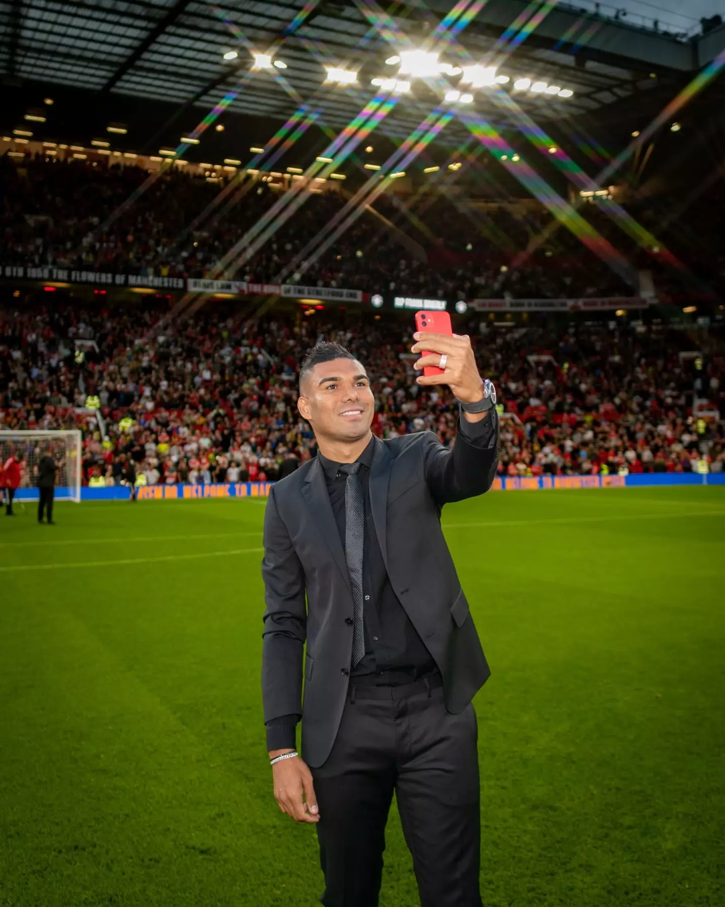 Casemiro at Old Trafford. (Man Utd)