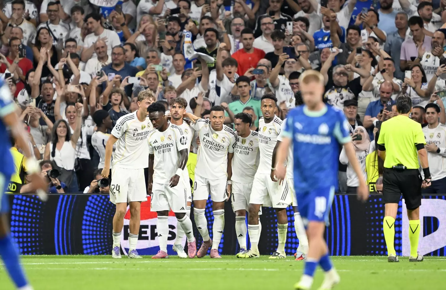 Real Madrid beat Marseille in their Champions League opener. Image: Getty