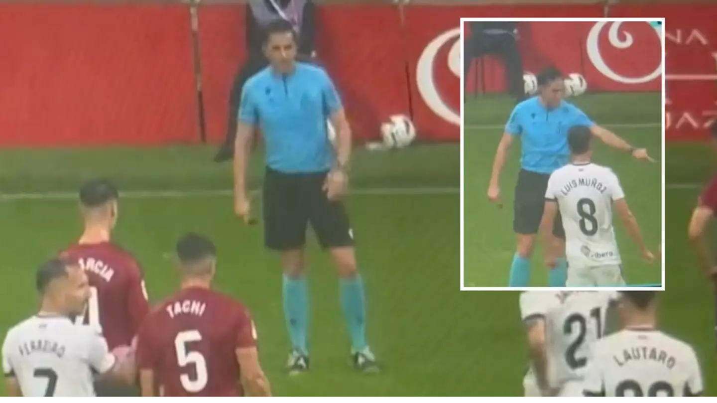 Spanish referee labelled a genius after using vanishing spray to stop encroaching players