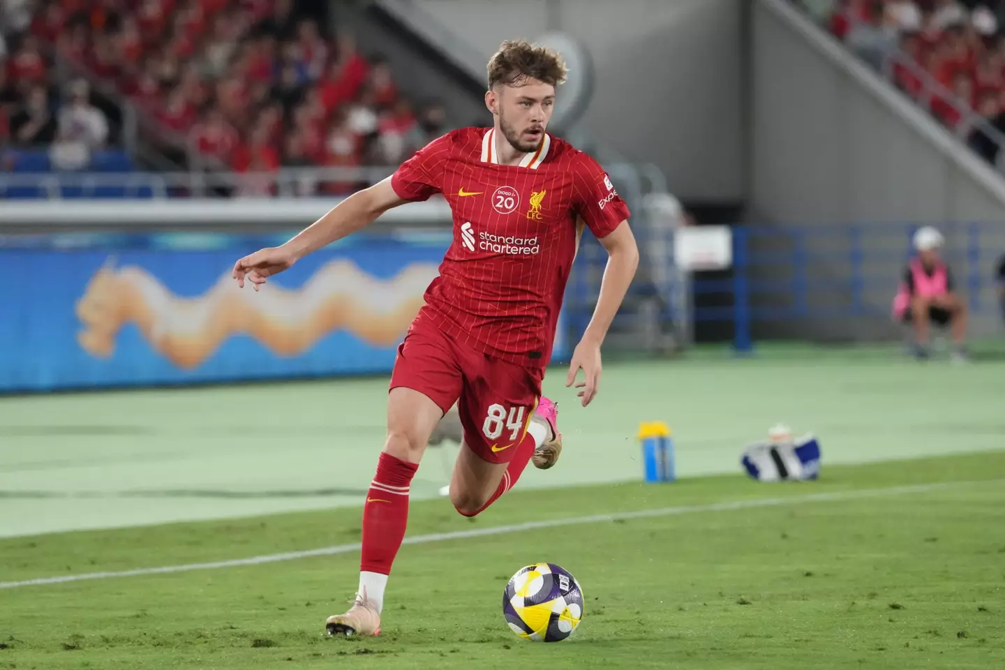 Conor Bradley has switched from No.84 to No.12 ahead of the new season. Image: Getty