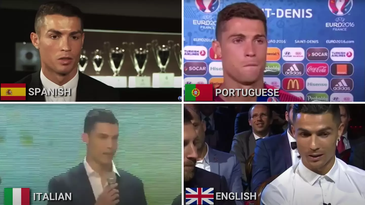 'I didn't know he could speak' - incredible footage emerges of Cristiano Ronaldo speaking FIVE different languages
