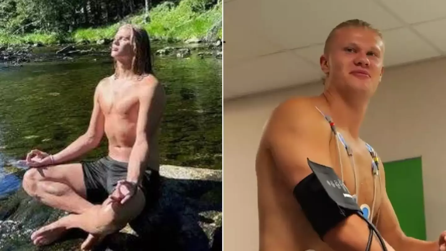 Erling Haaland was forced to take part in brutal training exercise by his dad ahead of pre-season