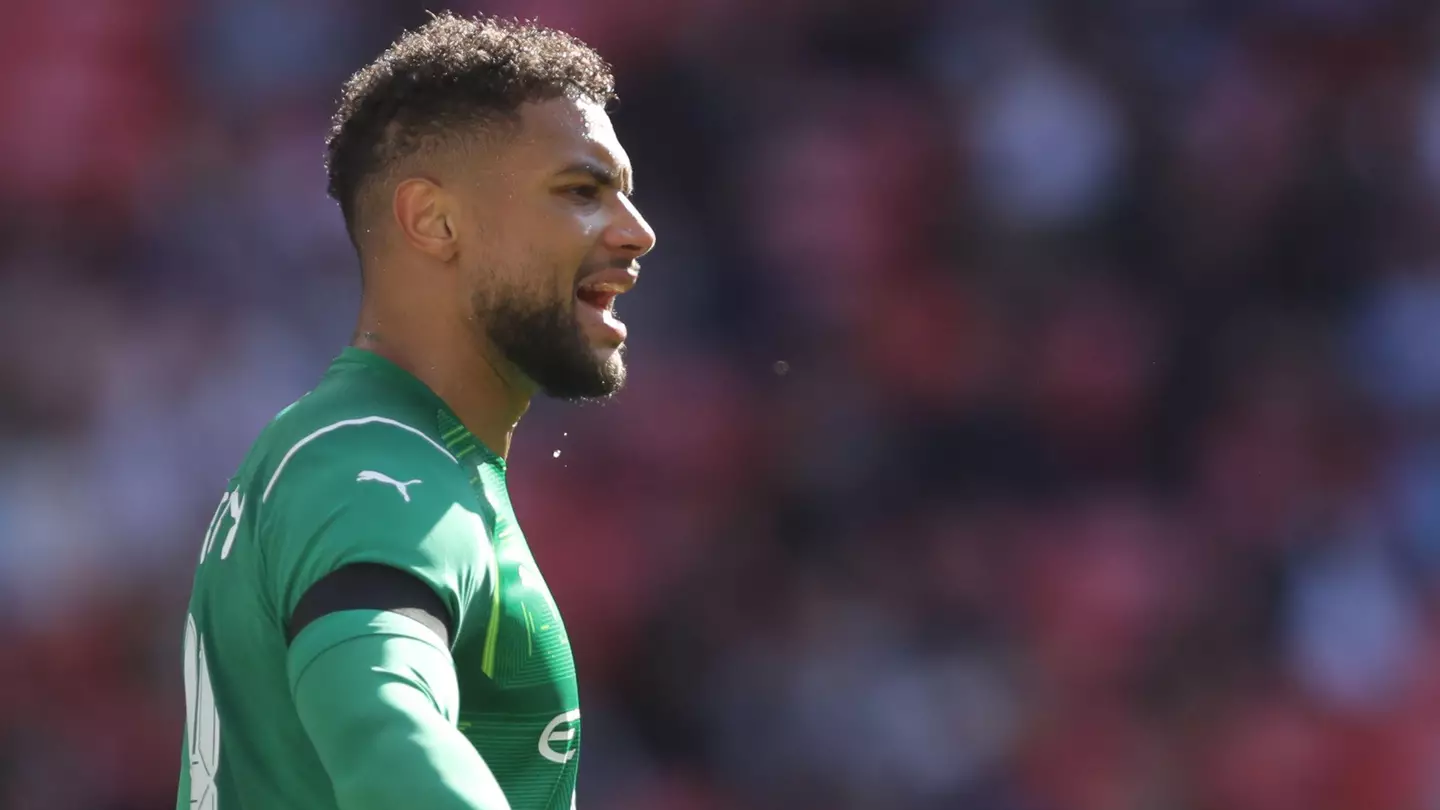 Zack Steffen in Manchester City action.