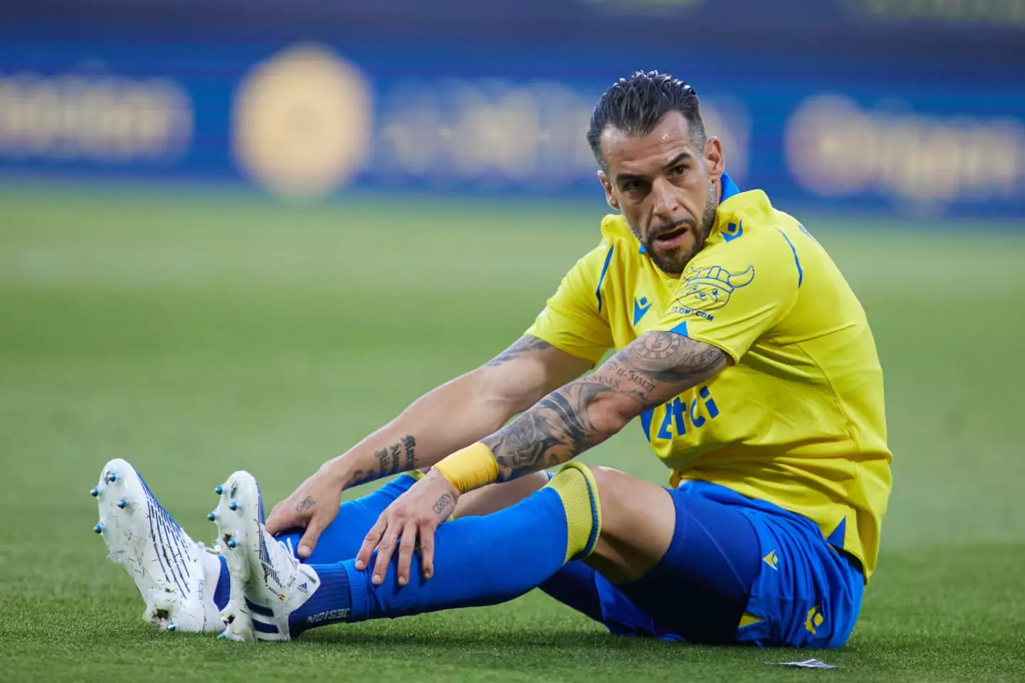Alvaro Negredo në aksion për Cadiz (Kredia:Getty)