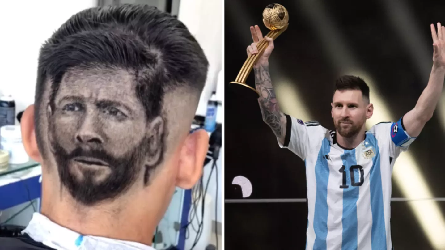 Lionel Messi fan gets iconic haircut after Argentina wins the World Cup