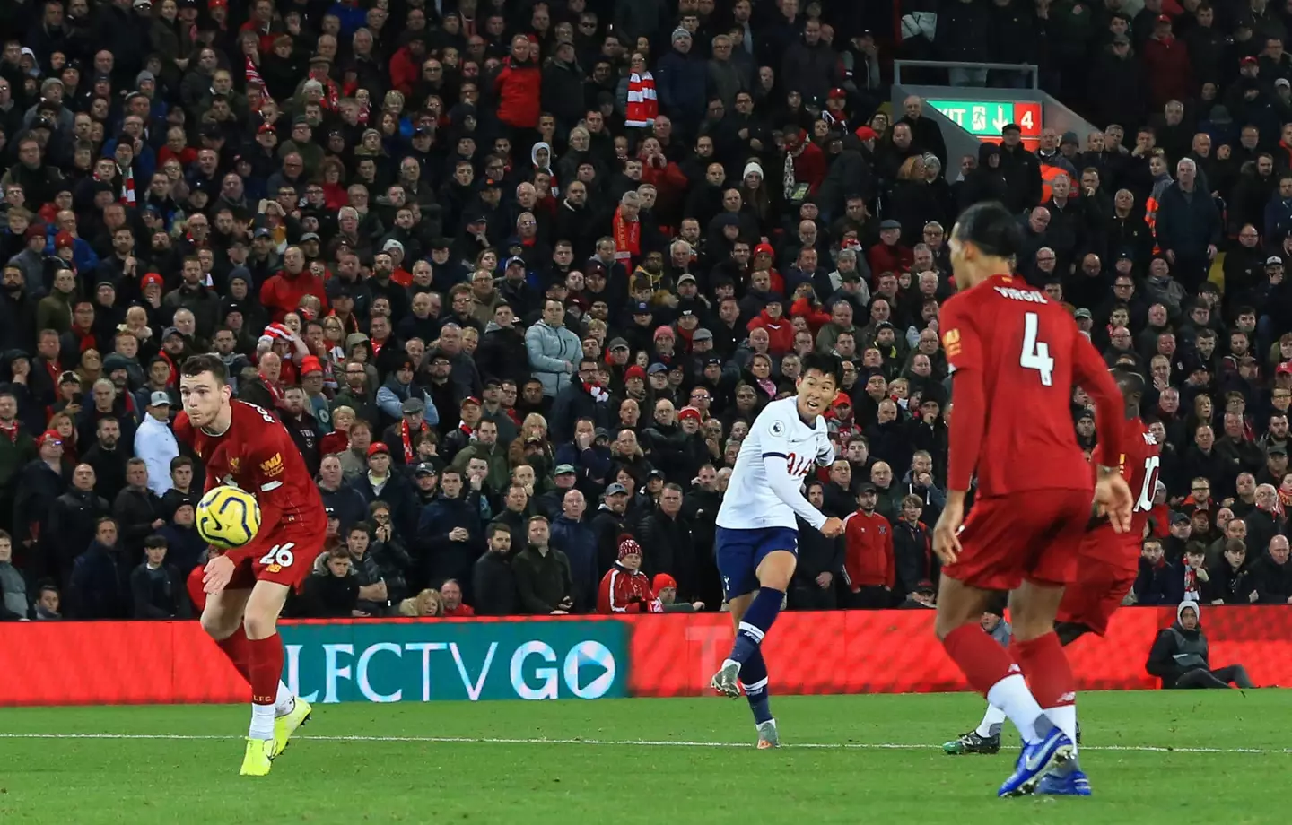 Son Heung-min in action against Liverpool. Image: Alamy