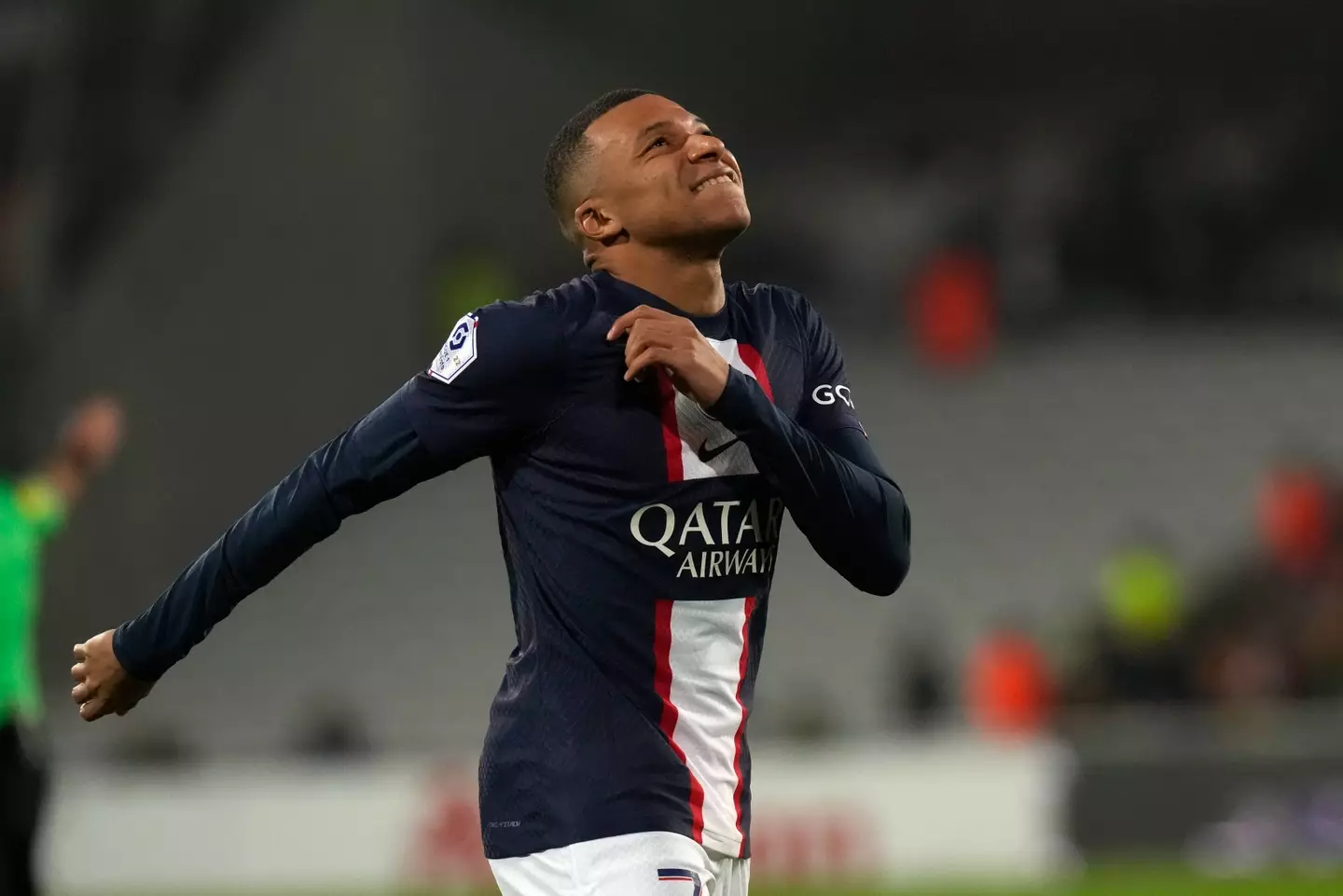 Mbappe durin PSG's defeat to Lens. (Image