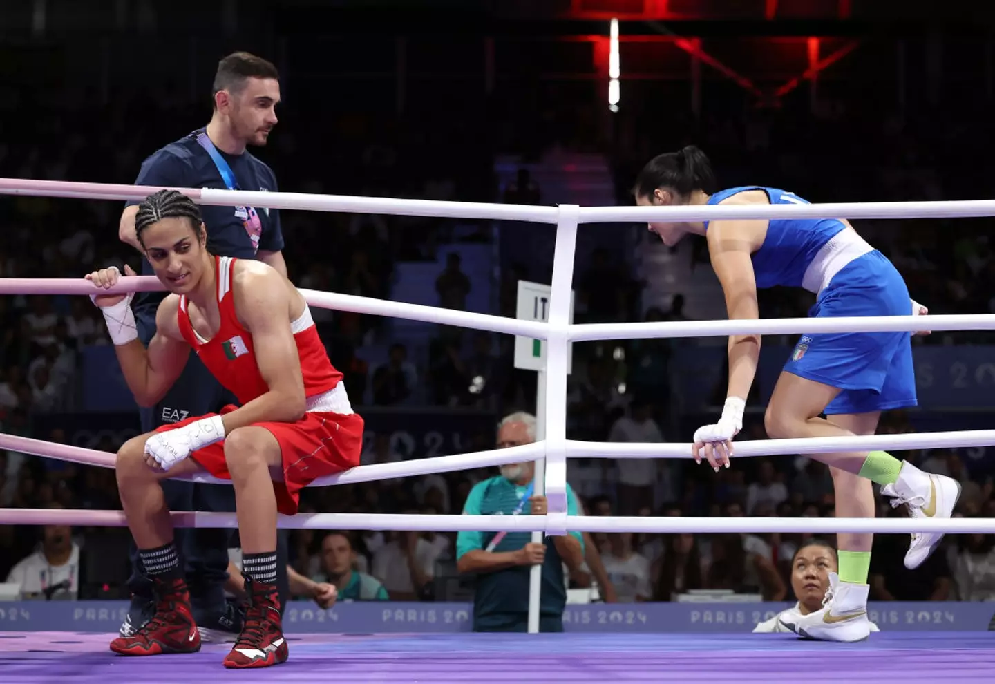 Carini withdrew from her fight with Khelif (Image: Getty)