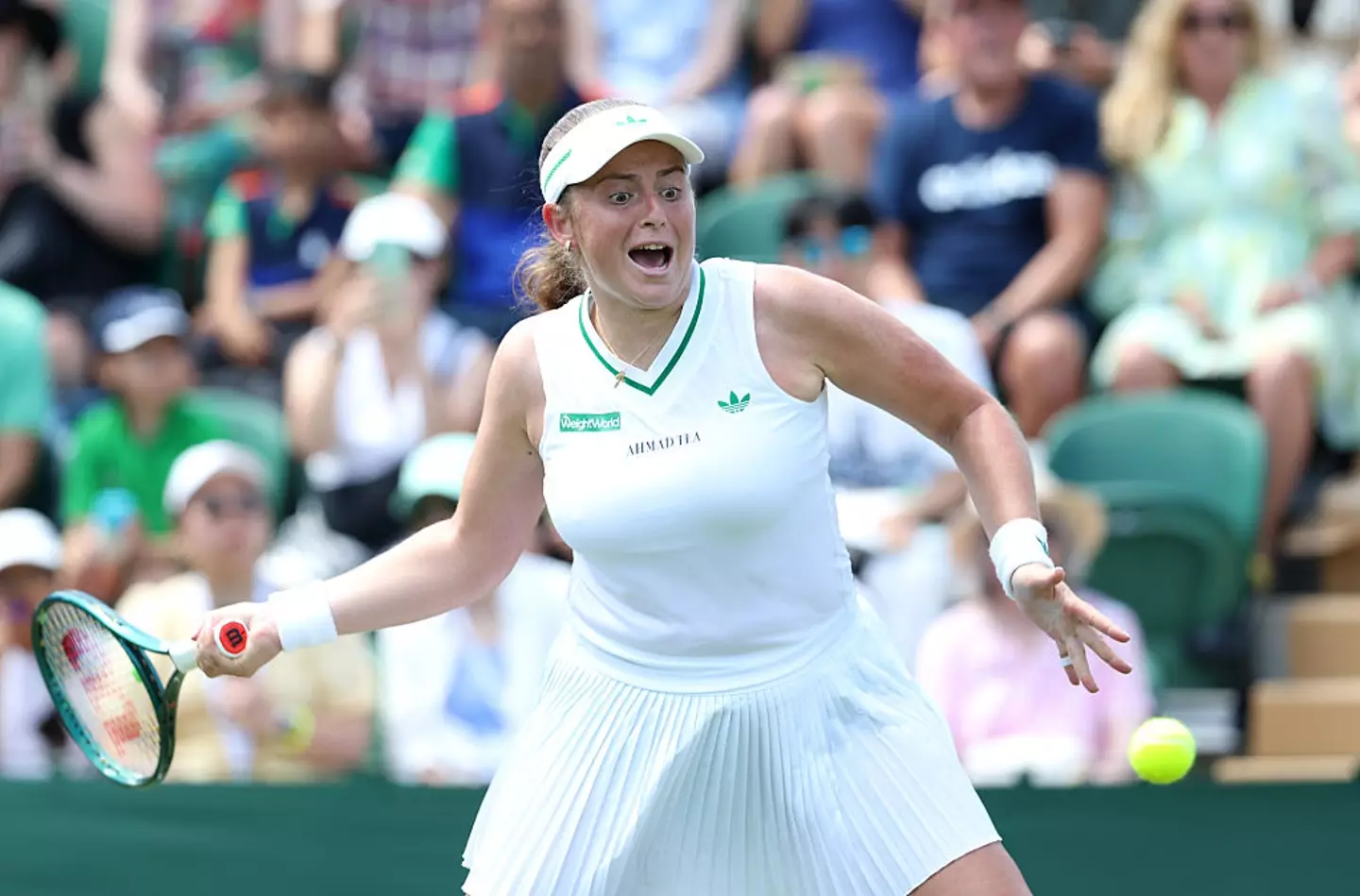 Jelena Ostapenko in action (Credit:Getty)