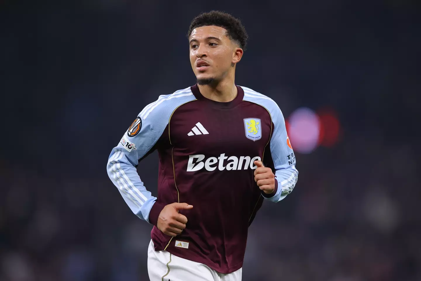 Jadon Sancho in action for Aston Villa. Image: Getty