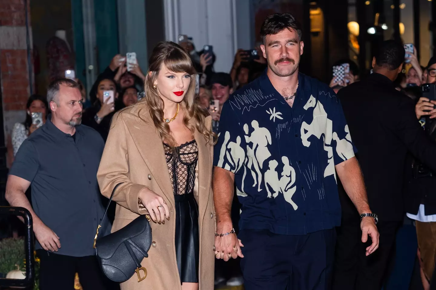 Taylor Swift and Travis Kelce confirmed their romance in October 2023. Image: Getty