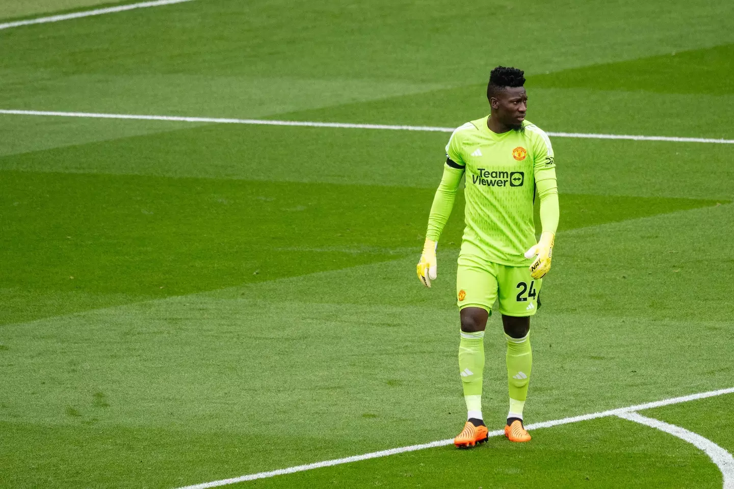 Andre Onana in action for Manchester United. Image: Getty