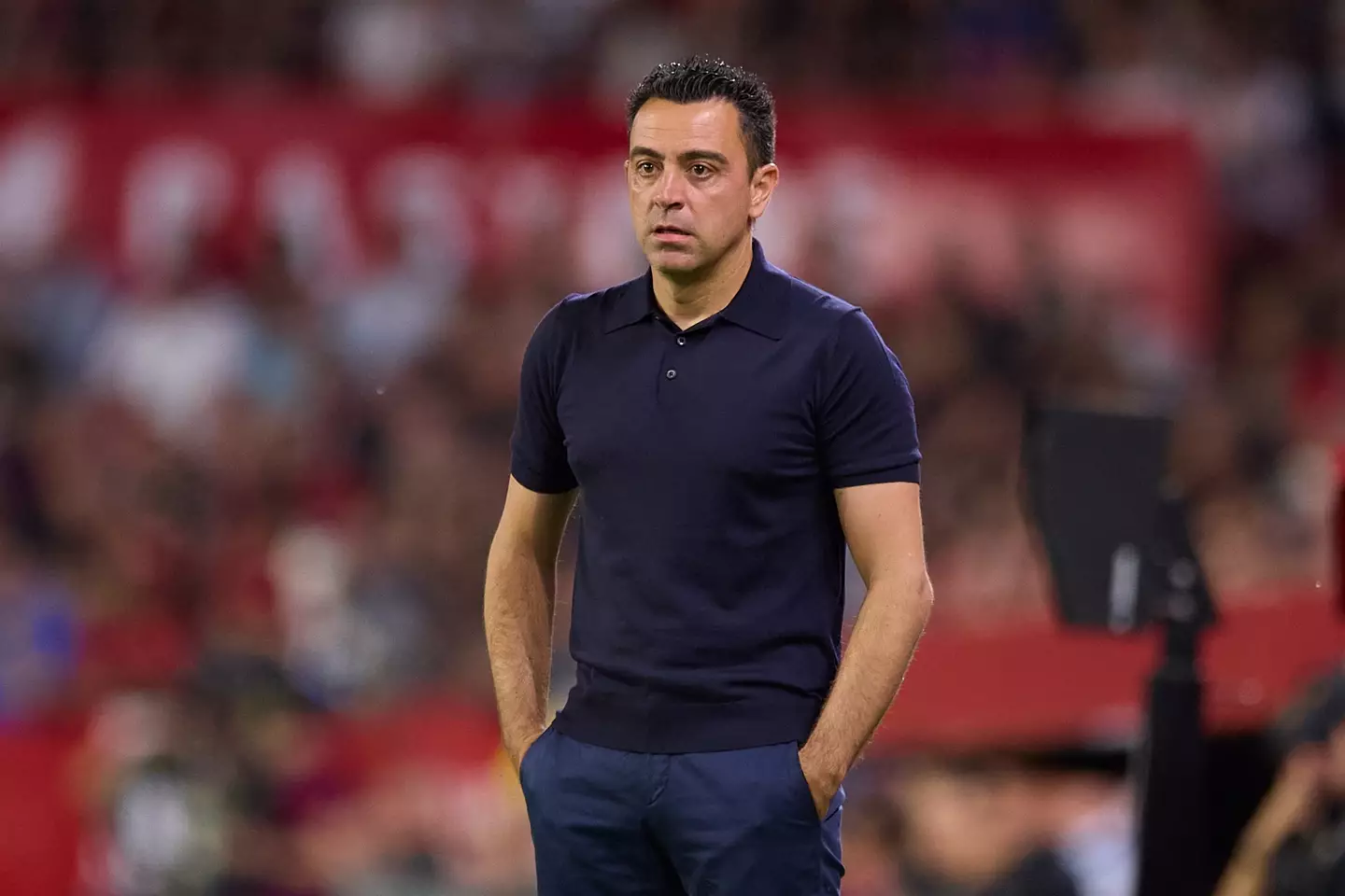 Xavi has been linked with Manchester United. Image: Getty