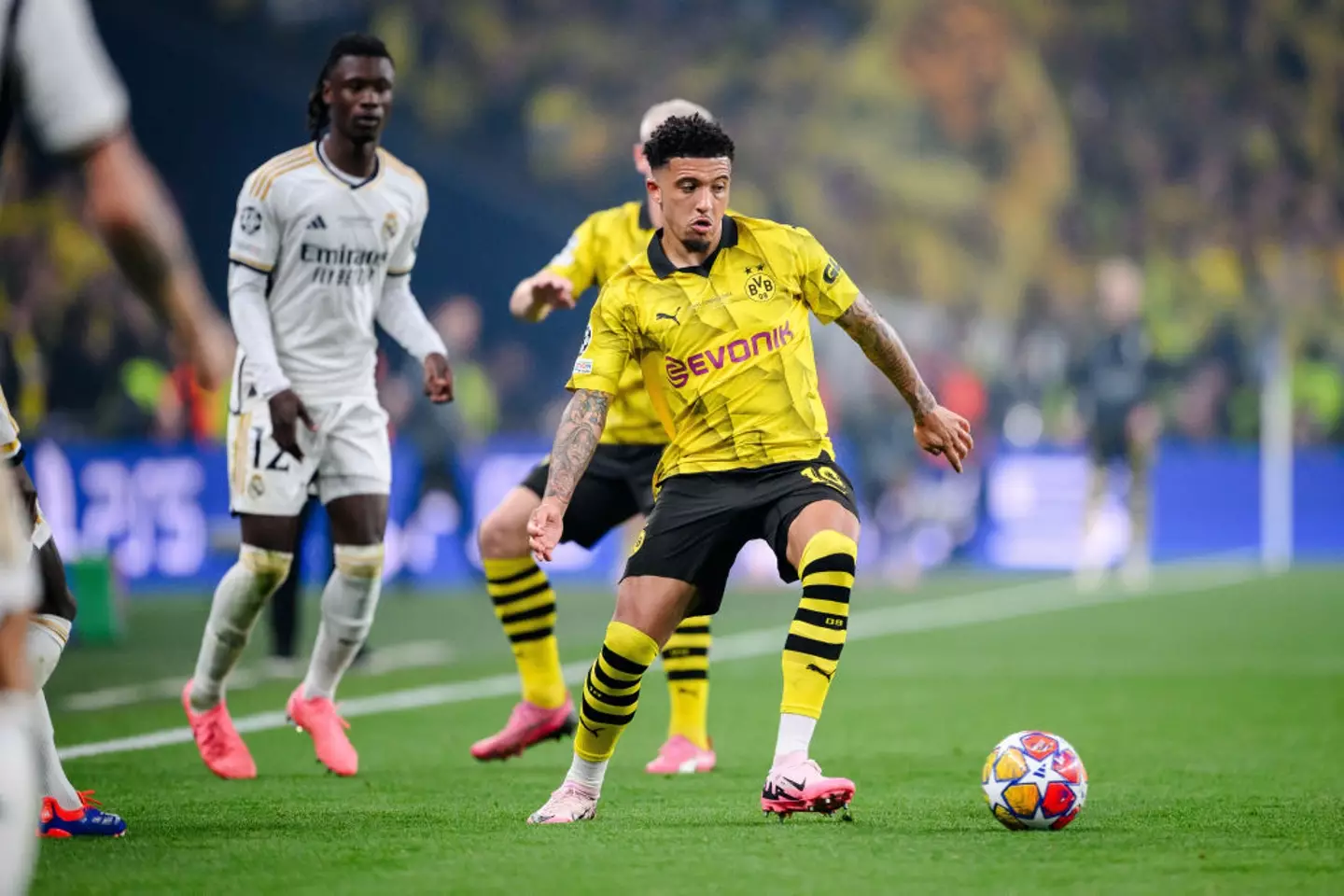 Jadon Sancho in action for Dortmund in 2024 (Credit:Getty)