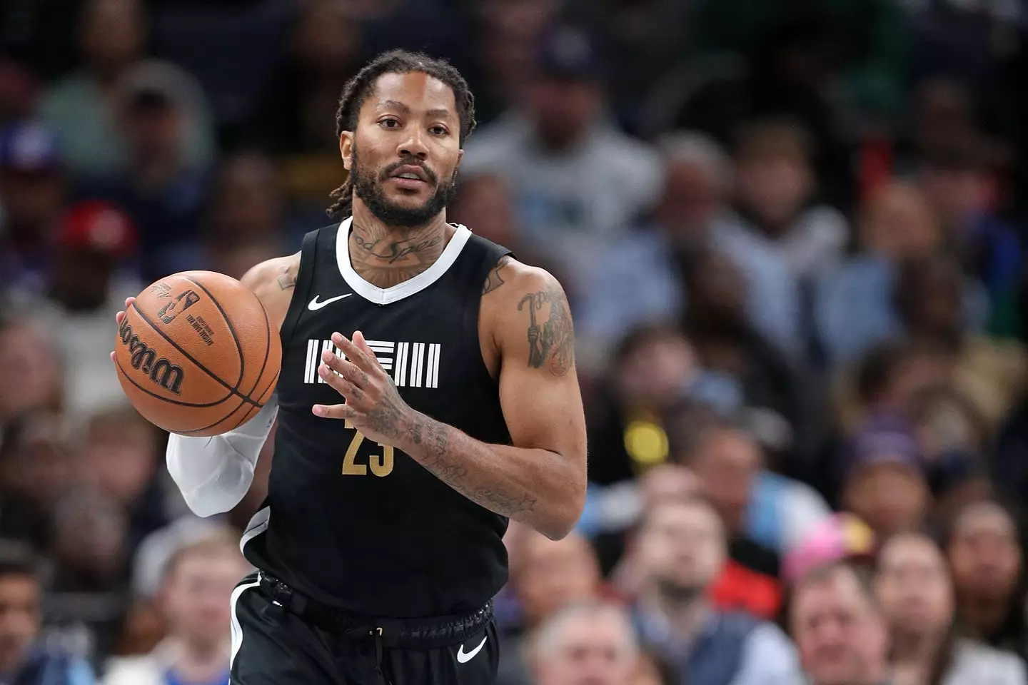 Derrick Rose during his time with the Memphis Grizzlies (Image: Getty)