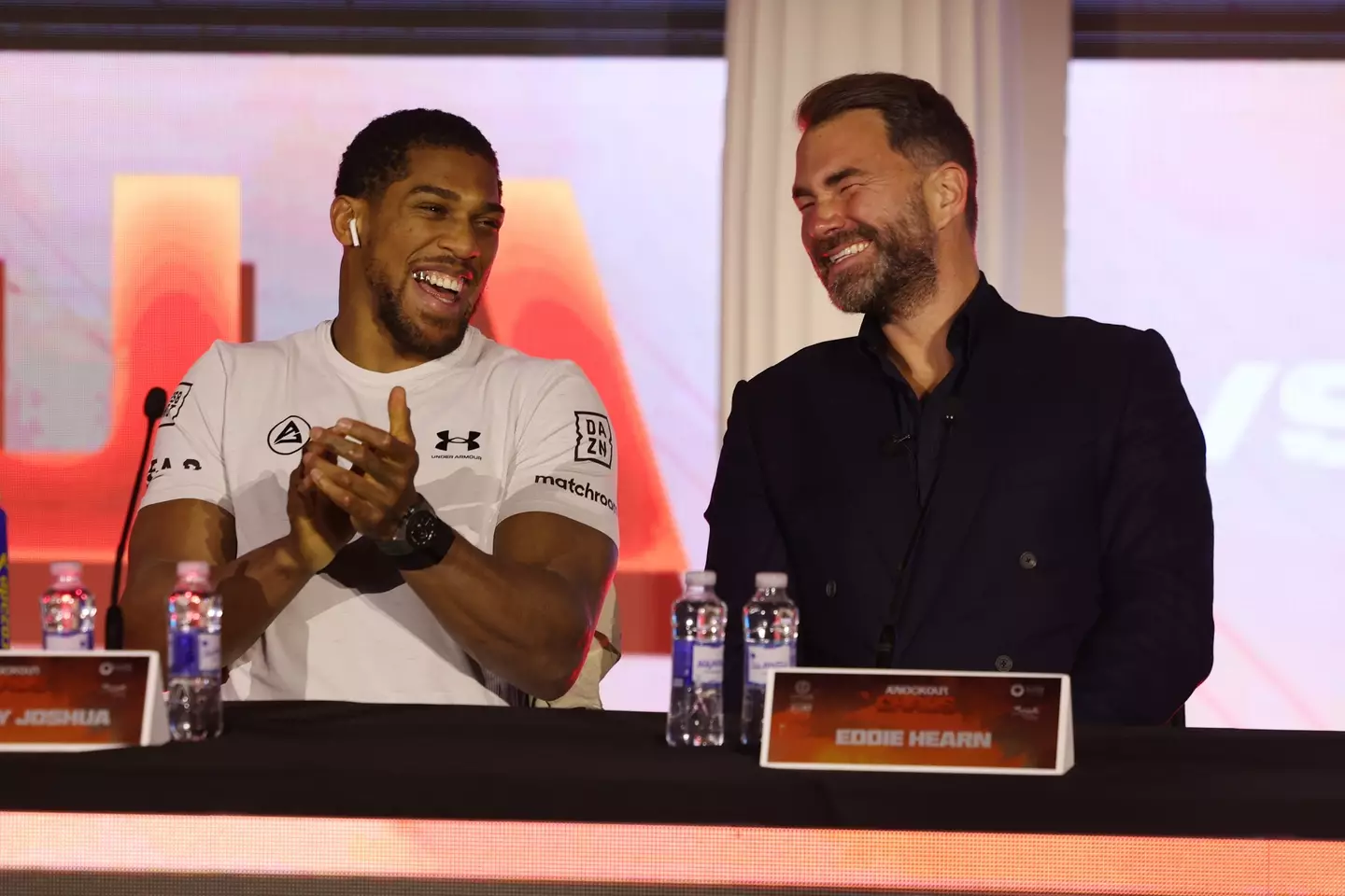 Eddie Hearn has hit out at claims Jake Paul vs. Anthony Joshua is a fixed fight. Image: Getty