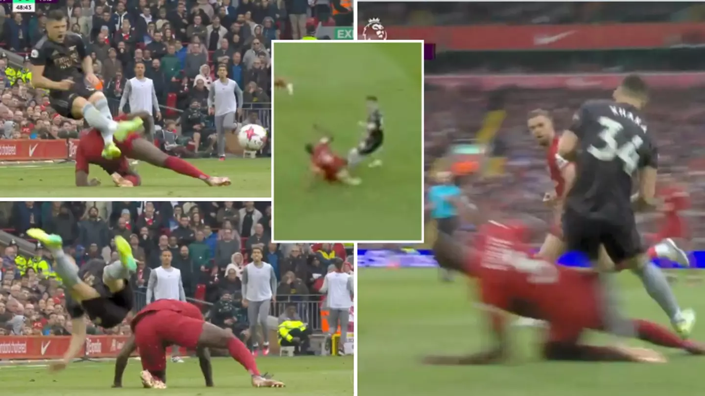 Ibrahima Konate put in a huge momentum-shifting tackle during Liverpool and Arsenal's colossal tussle
