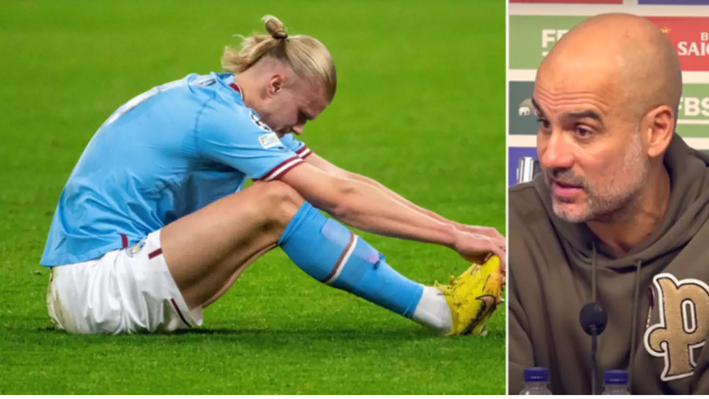 Erling Haaland injury update given by Pep Guardiola.