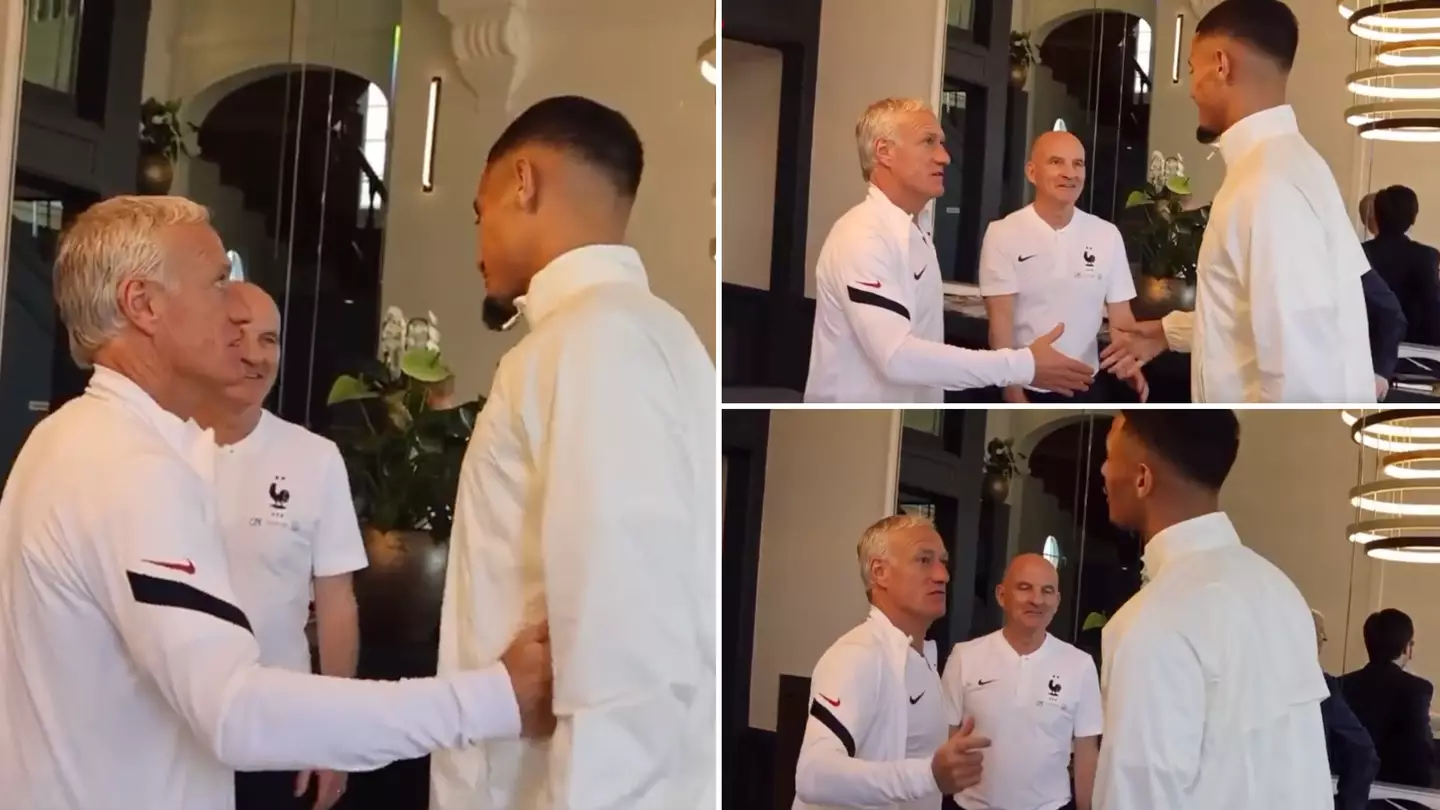 The exact moment Didier Deschamps decided William Saliba was the next big thing has gone viral