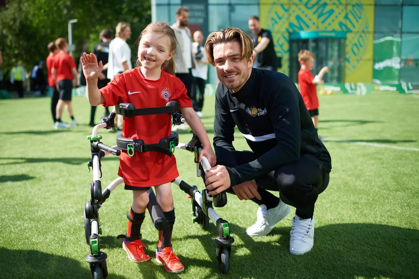 Jack Grealish is an ambassador for McDonald’s Fun Football, which is encouraging kids aged 5-11 across the UK to enjoy their sessions for free (Photo via McDonalds Fun Football)