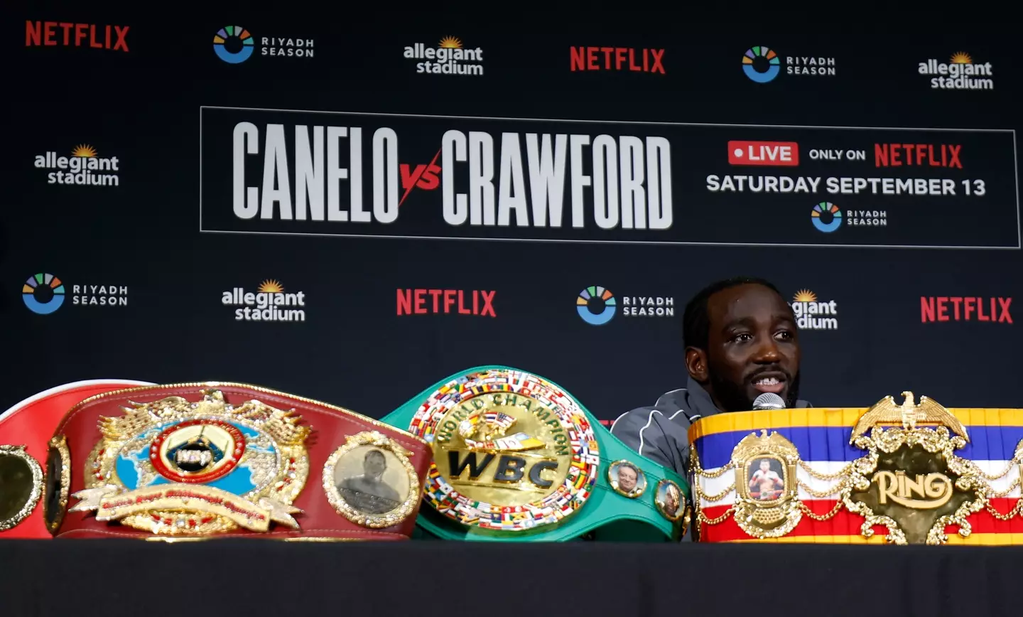 Terence Crawford was stripped of the WBC title. Image: Getty