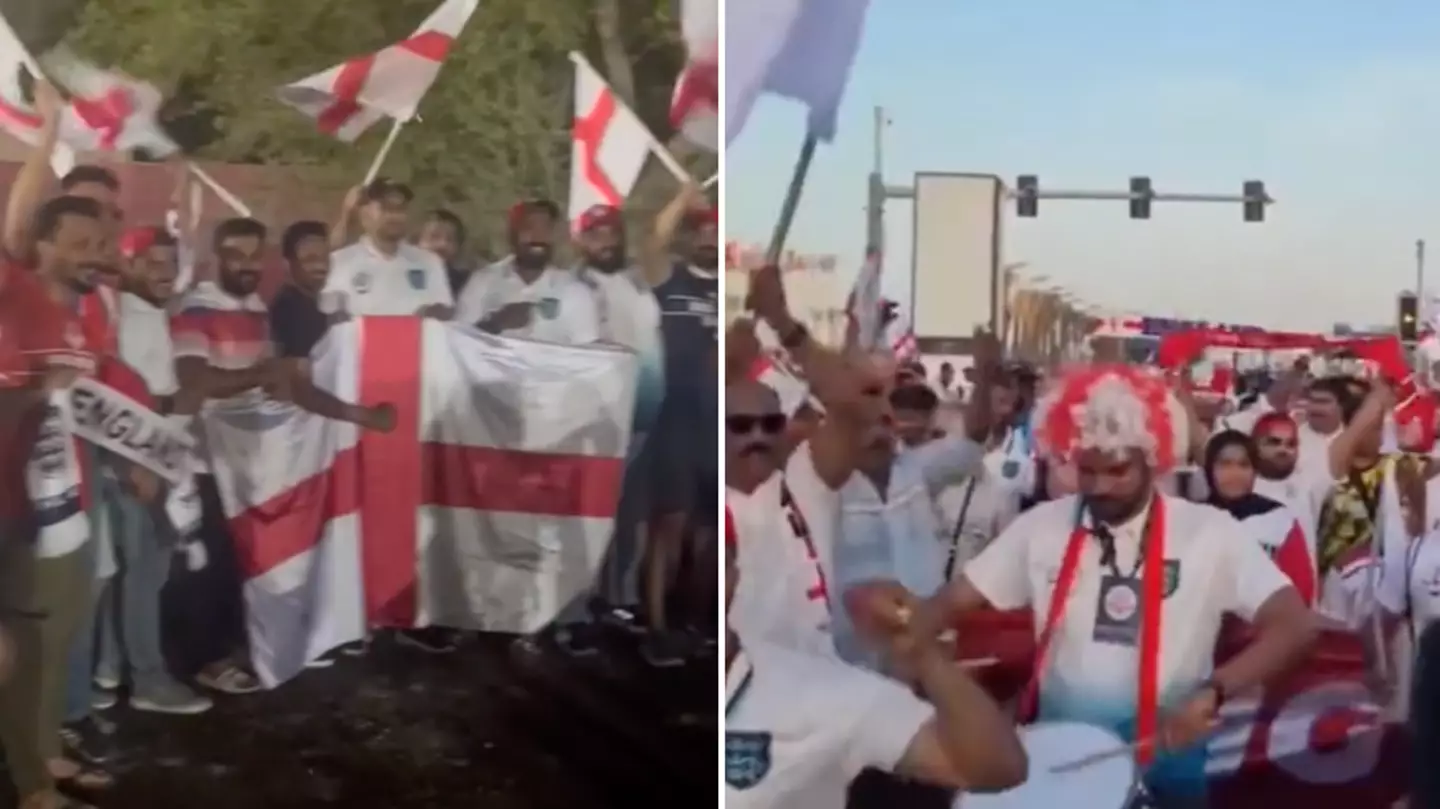 Indian expats in Qatar hit back after they're accused of being 'fake' England fans