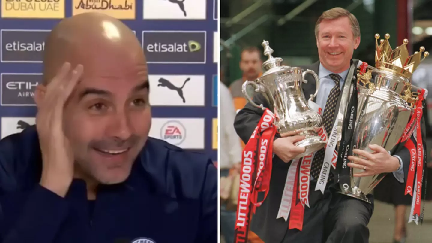 Pep Guardiola's reaction when he was told how many Manager of the Month awards Sir Alex Ferguson won speaks volumes