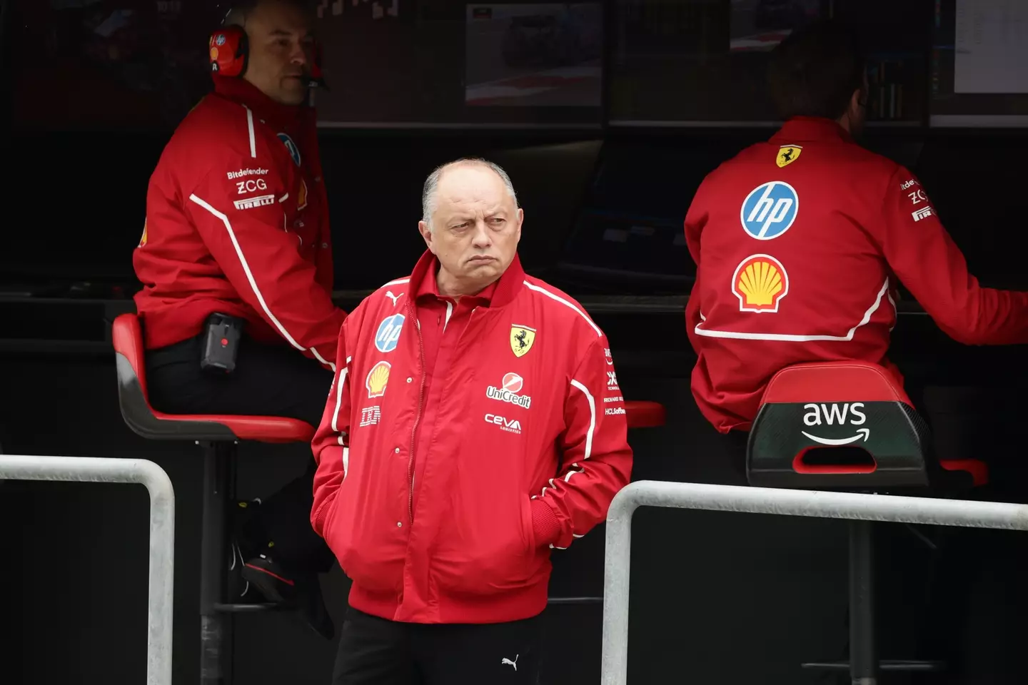 Ferrari boss Fred Vasseur has slammed Formula One’s broadcast. Image credit: Getty