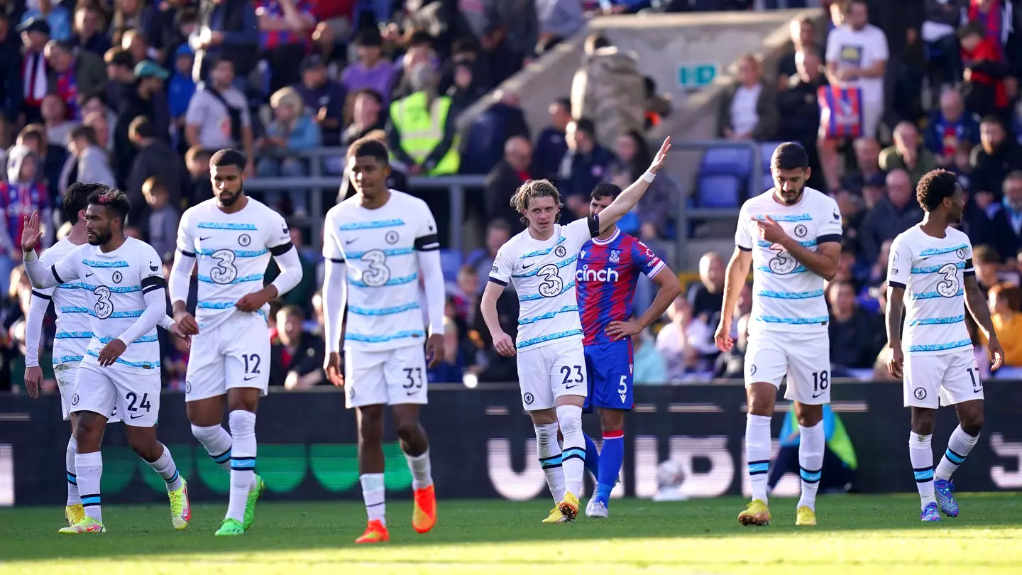 Conor Gallagher celebrating his goal against Crystal Palace. (Alamy)