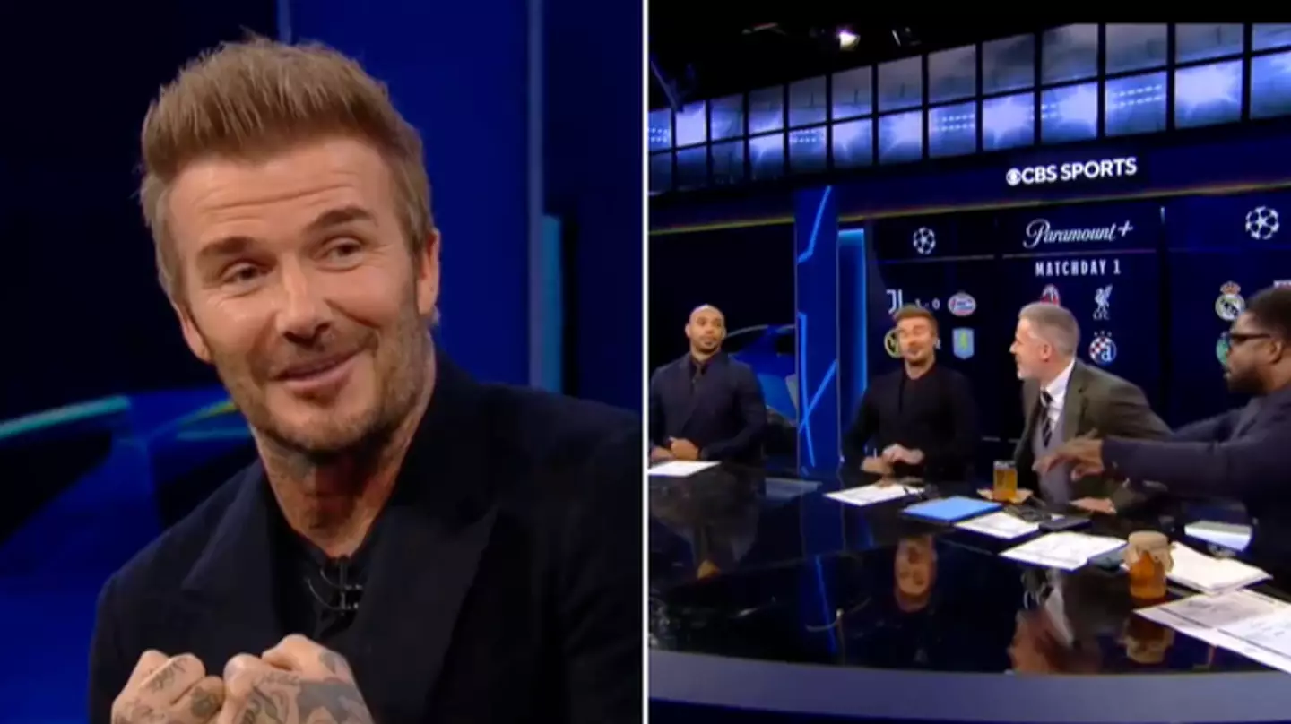 David Beckham didn't hesitate when asked which of the CBS Sports crew is his favourite and the answer is going viral