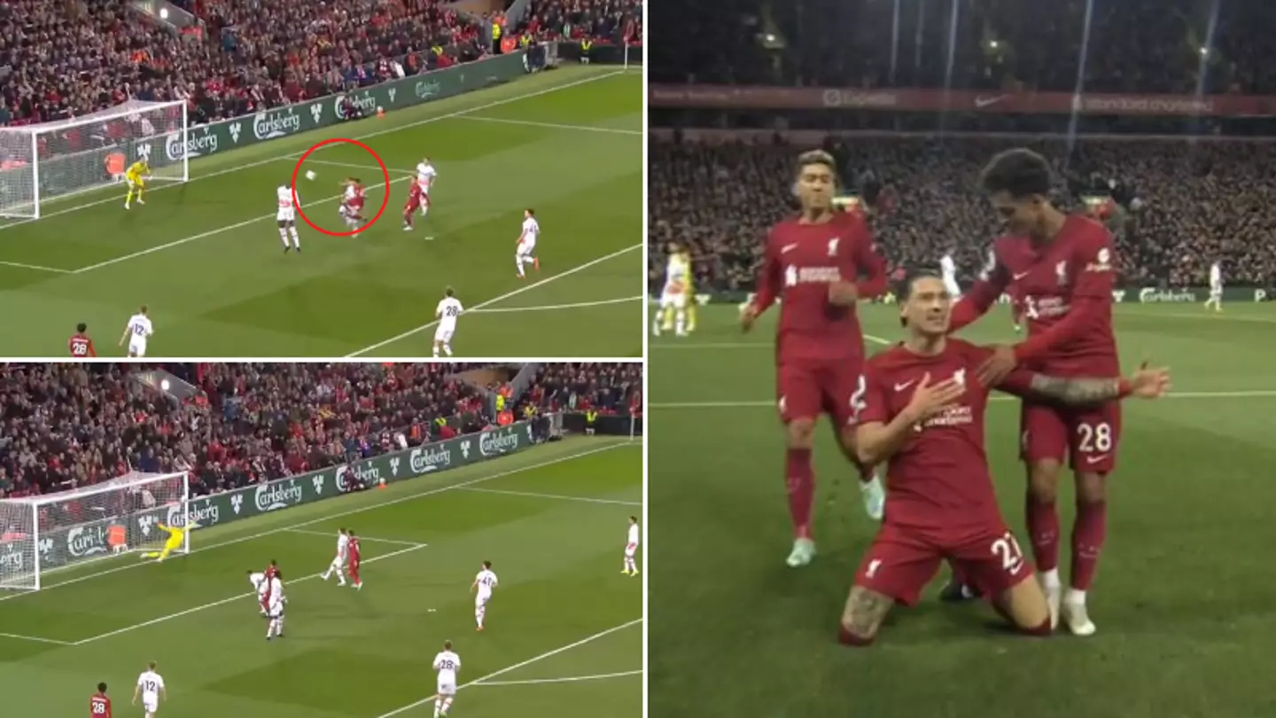 Darwin Nunez scores first goal for Liverpool at Anfield with outrageous header
