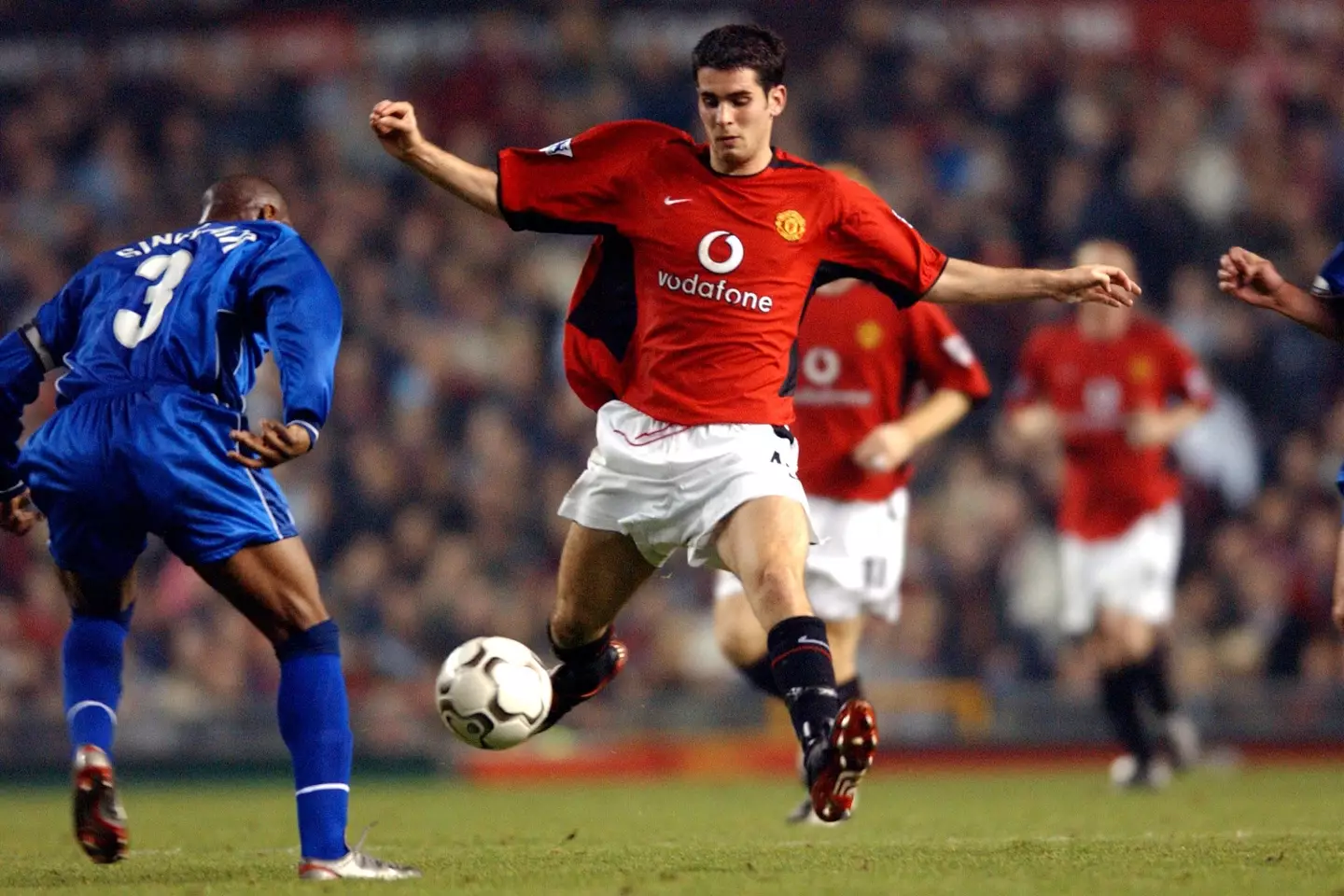 Daniel Nardiello in action for Manchester United. Image: Alamy 
