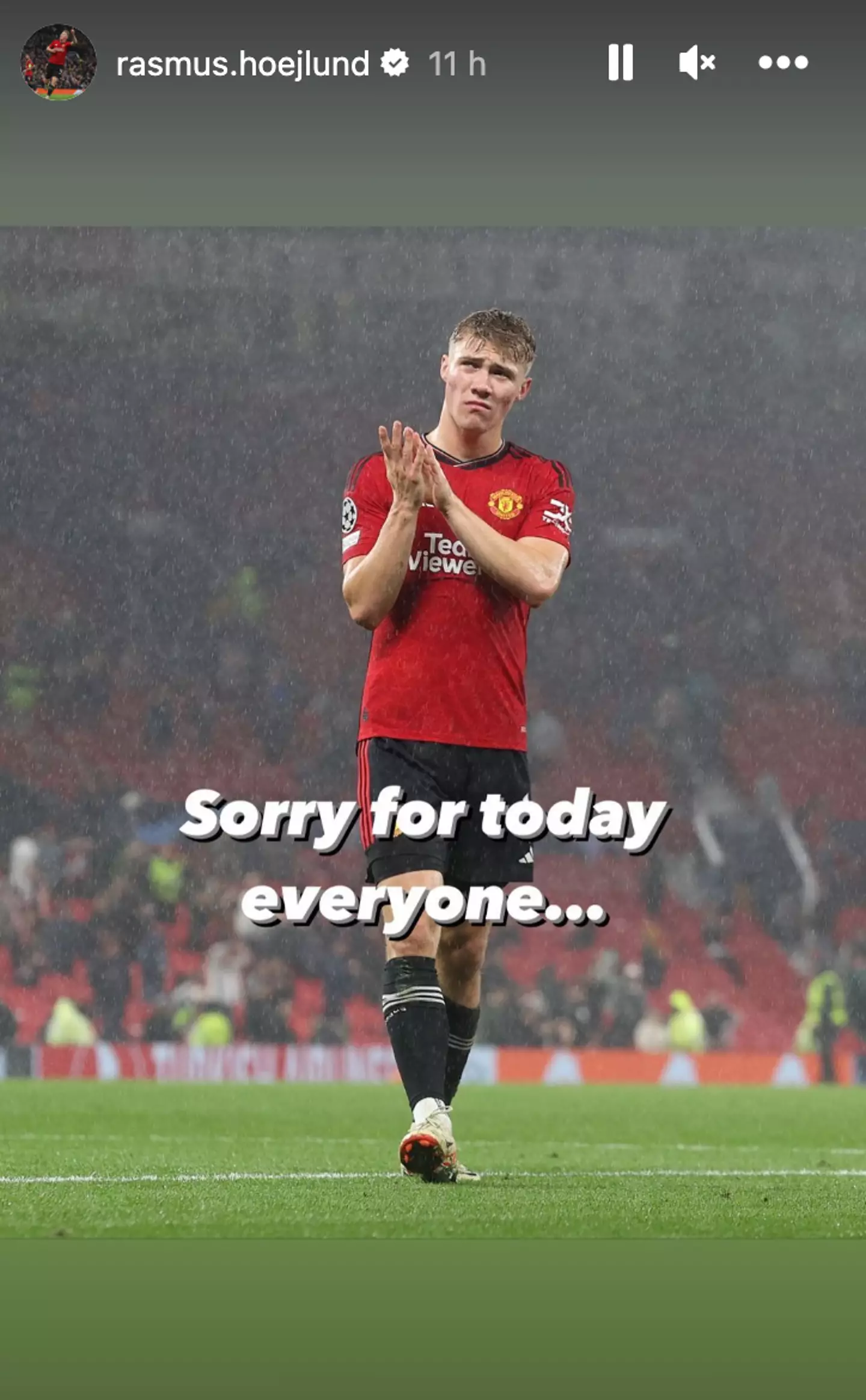 Image: Rasmus Hojlund / Instagram