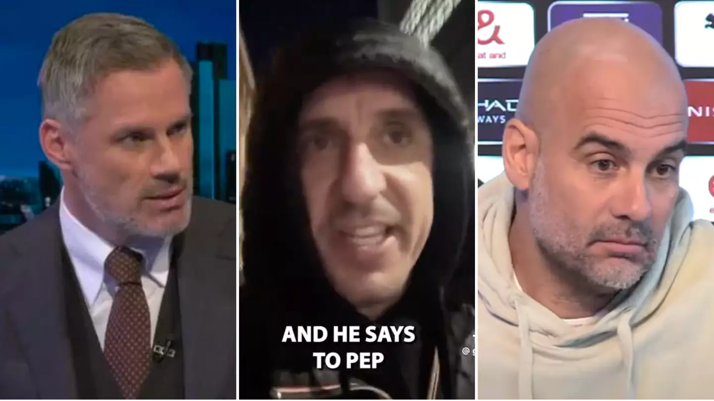 Gary Neville has hit back at Man City manager Pep Guardiola after press conference comments