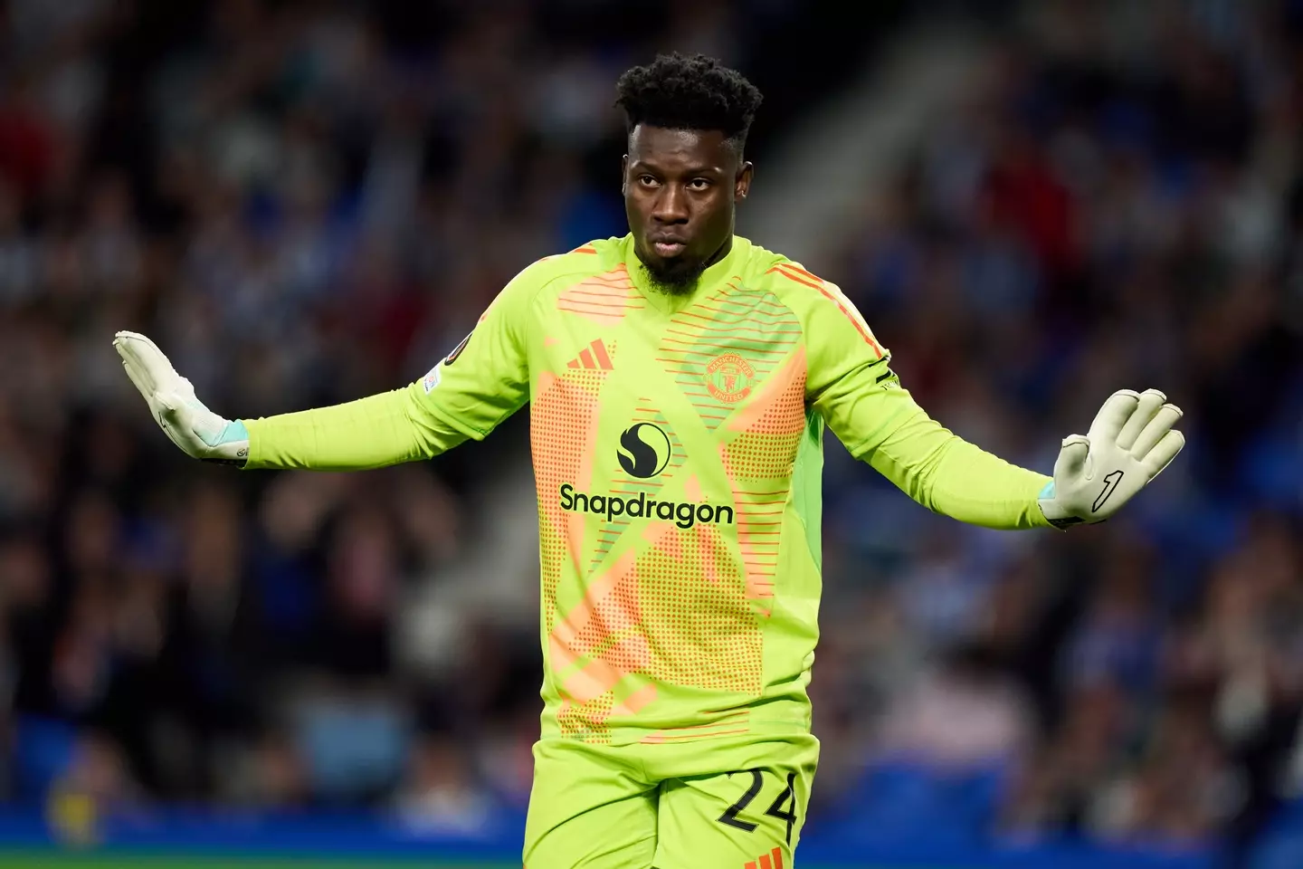 Andre Onana in action for Manchester United. Image: Getty
