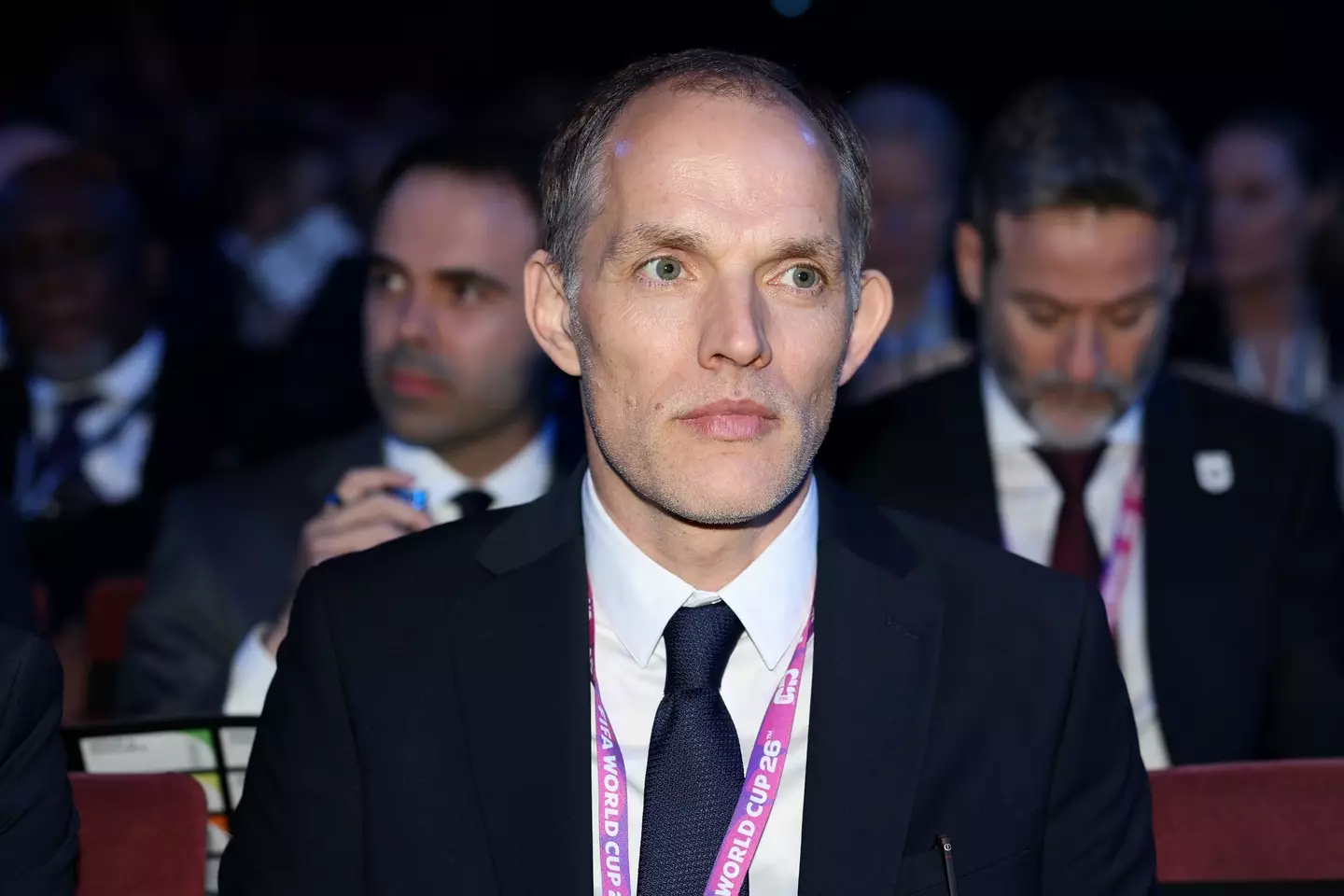 Thomas Tuchel was present at the 2026 World Cup draw ceremony in Washington. Image: Getty