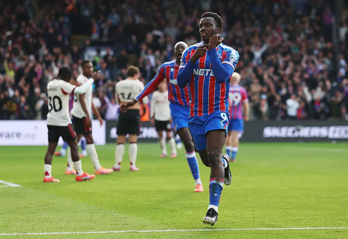 Eddie Nketiah scored a last-gasp winner for Crystal Palace (Credit:Getty)