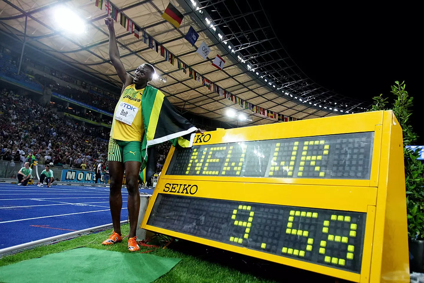 Usain Bolt set his 100m world record in Berlin in 2009. (Image: Getty)