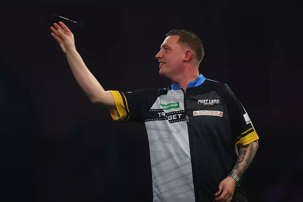 Chris Dobey played Xiaochen Zong in his opening match. (Image: Warren Little/Getty Images)