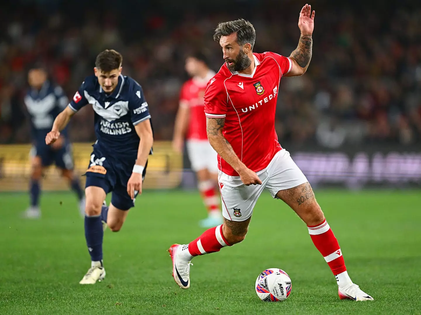 Ollie Palmer in action during pre-season (Credit:Getty)